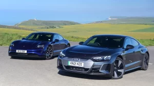 Audi Etron Porsche Taycan comparison